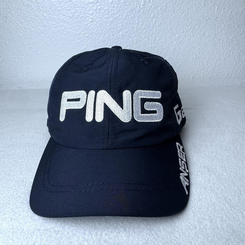 Ping G20 Anser Golf Hat Adjustable Strapback Cap Navy Blue White i20 Golfing